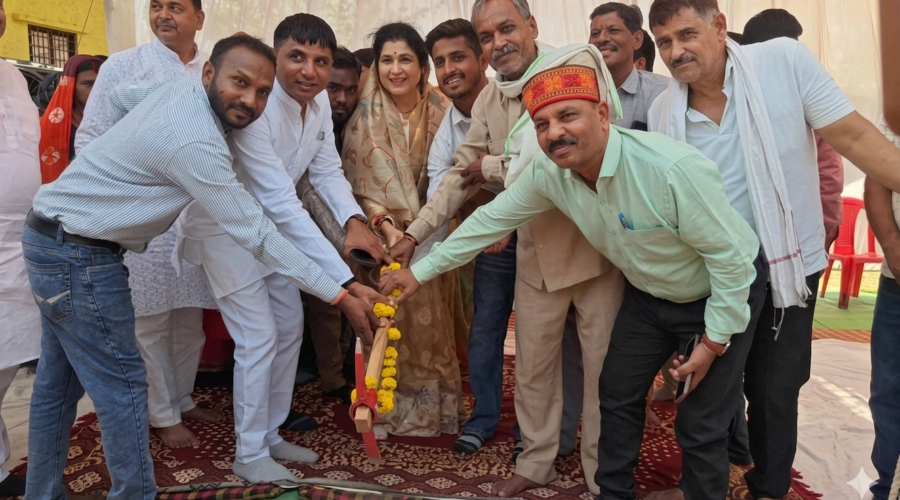 राज्यमंत्री कृष्णा गौर ने ₹6.20 करोड़ की सड़क का किया भूमि-पूजन